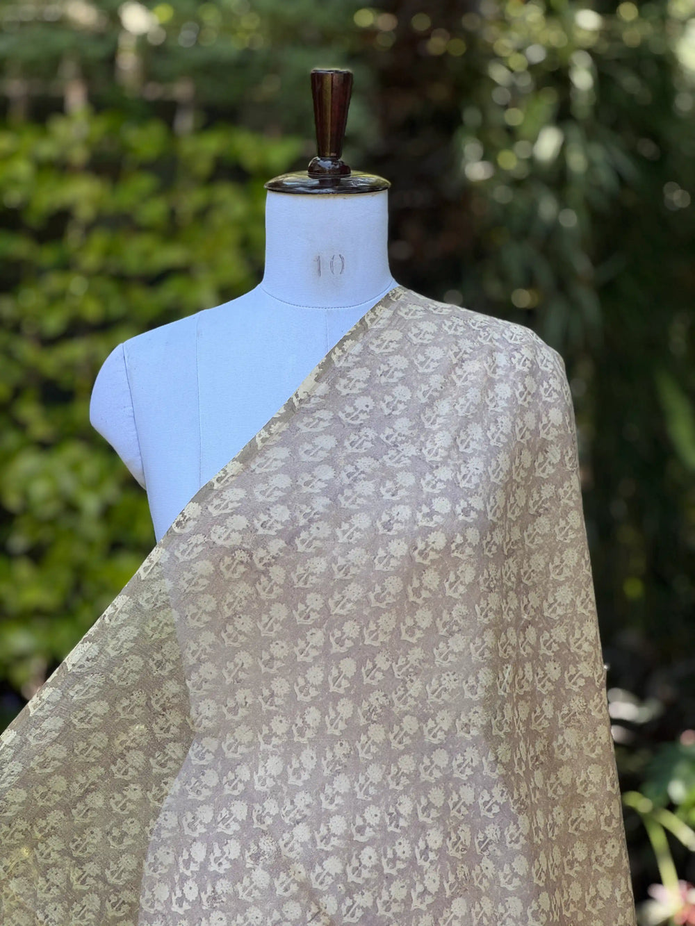 Block-Printed 40gm Banarasi Chanderi Fabric