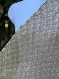Block-Printed 40gm Banarasi Chanderi Fabric