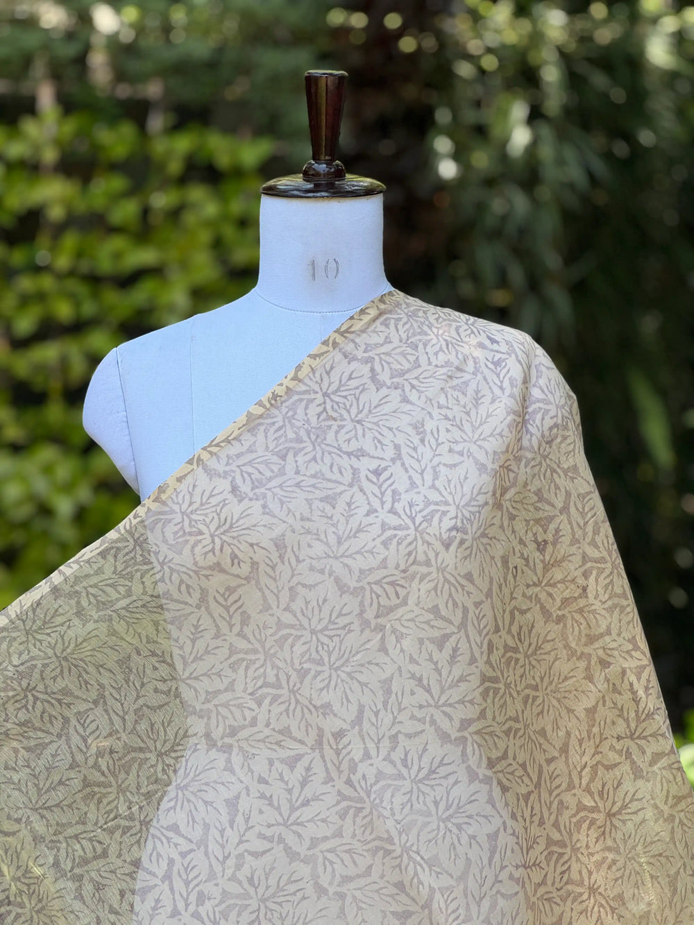 Block-Printed 40gm Banarasi Chanderi Fabric