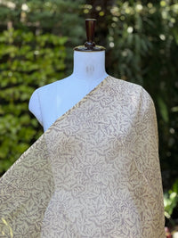 Block-Printed 40gm Banarasi Chanderi Fabric