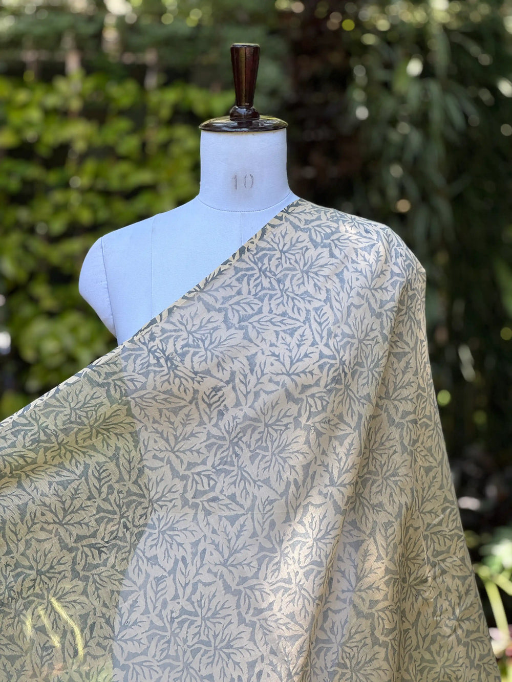 Block-Printed 40gm Banarasi Chanderi Fabric