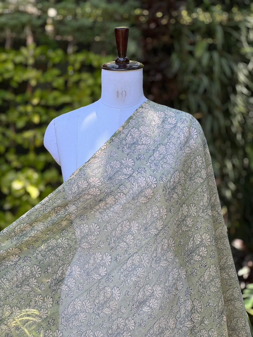 Block-Printed 40gm Banarasi Chanderi Fabric