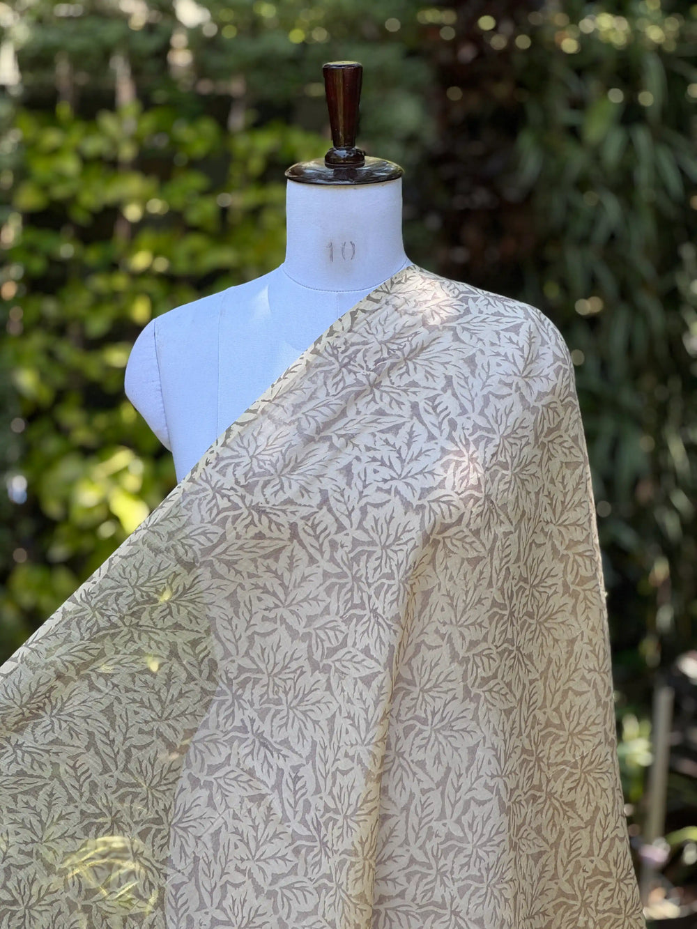 Block-Printed 40gm Banarasi Chanderi Fabric