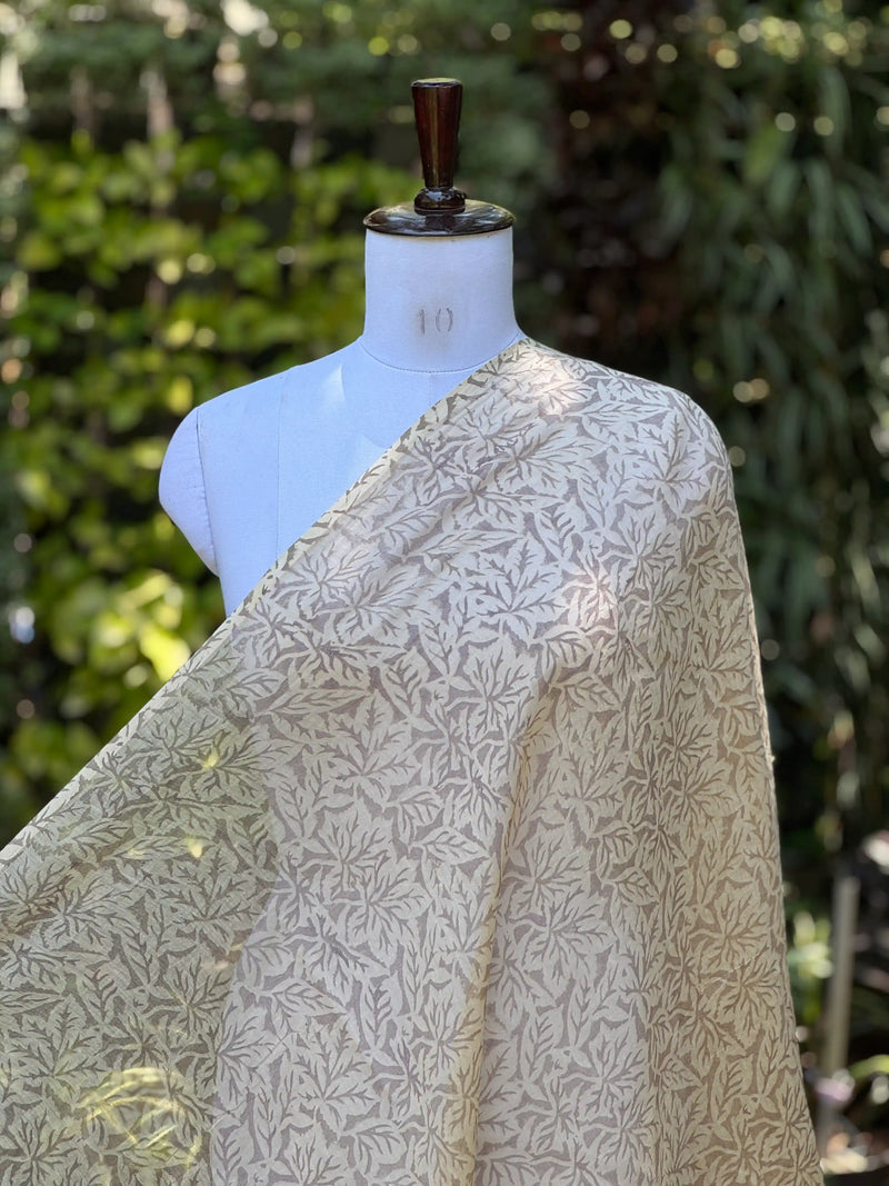 Block-Printed 40gm Banarasi Chanderi Fabric