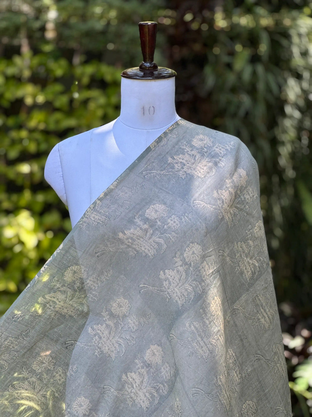 Block-Printed 40gm Banarasi Chanderi Fabric