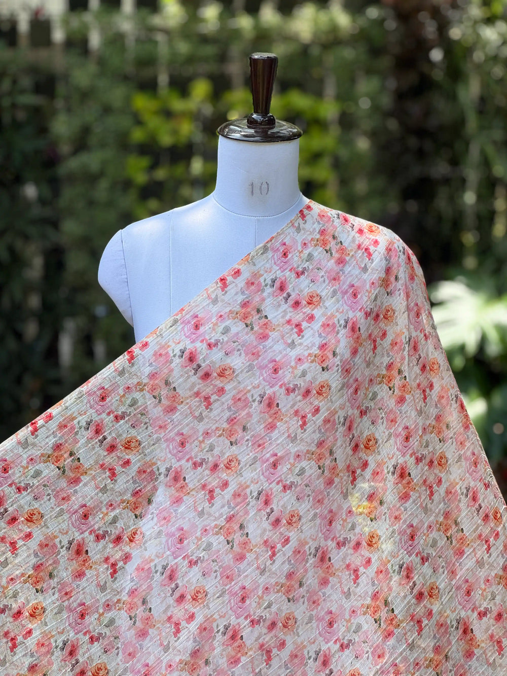 Digital Printed Banarasi Mul Chanderi Fabric