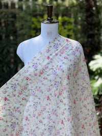 Digital Printed Banarasi Mul Chanderi Fabric