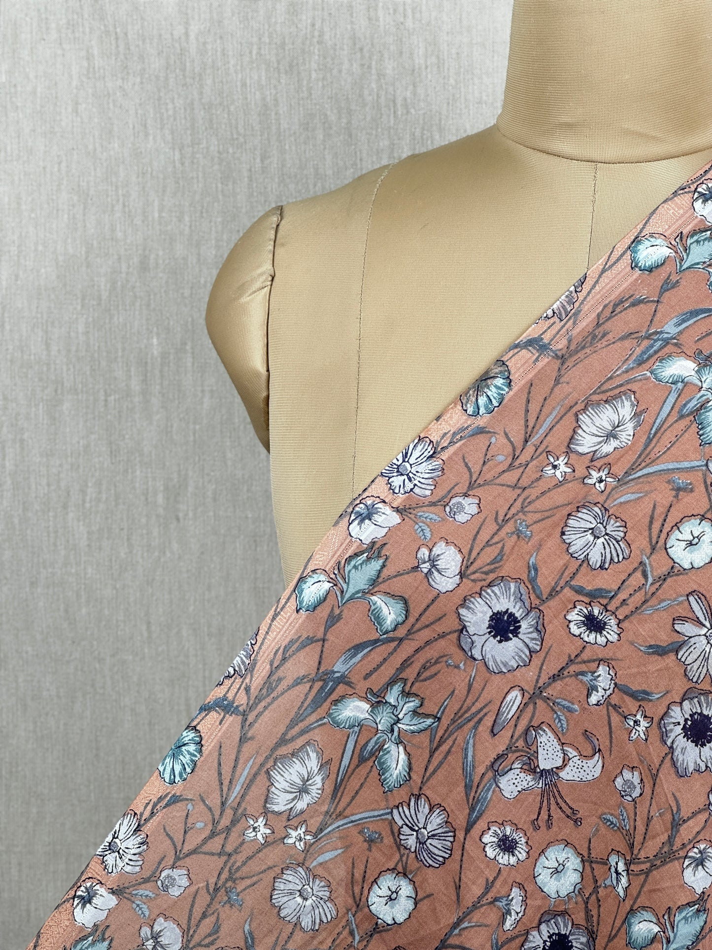 Printed Voile Cotton  Fabric