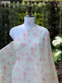 Digital Printed Banarasi Mul Chanderi Fabric