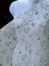 Digital Printed Banarasi Mul Chanderi Fabric