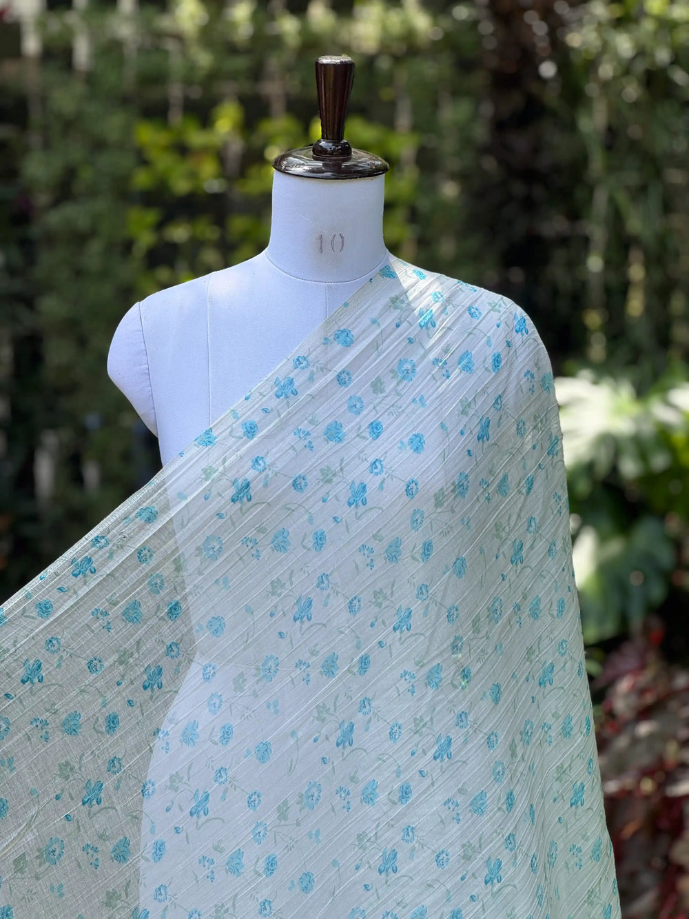 Digital Printed Banarasi Mul Chanderi Fabric