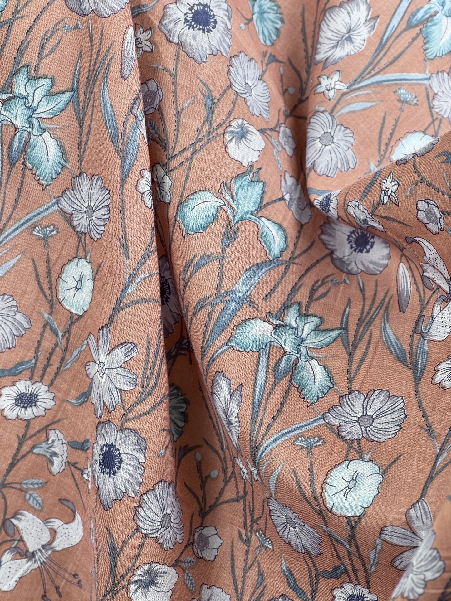 Printed Voile Cotton  Fabric