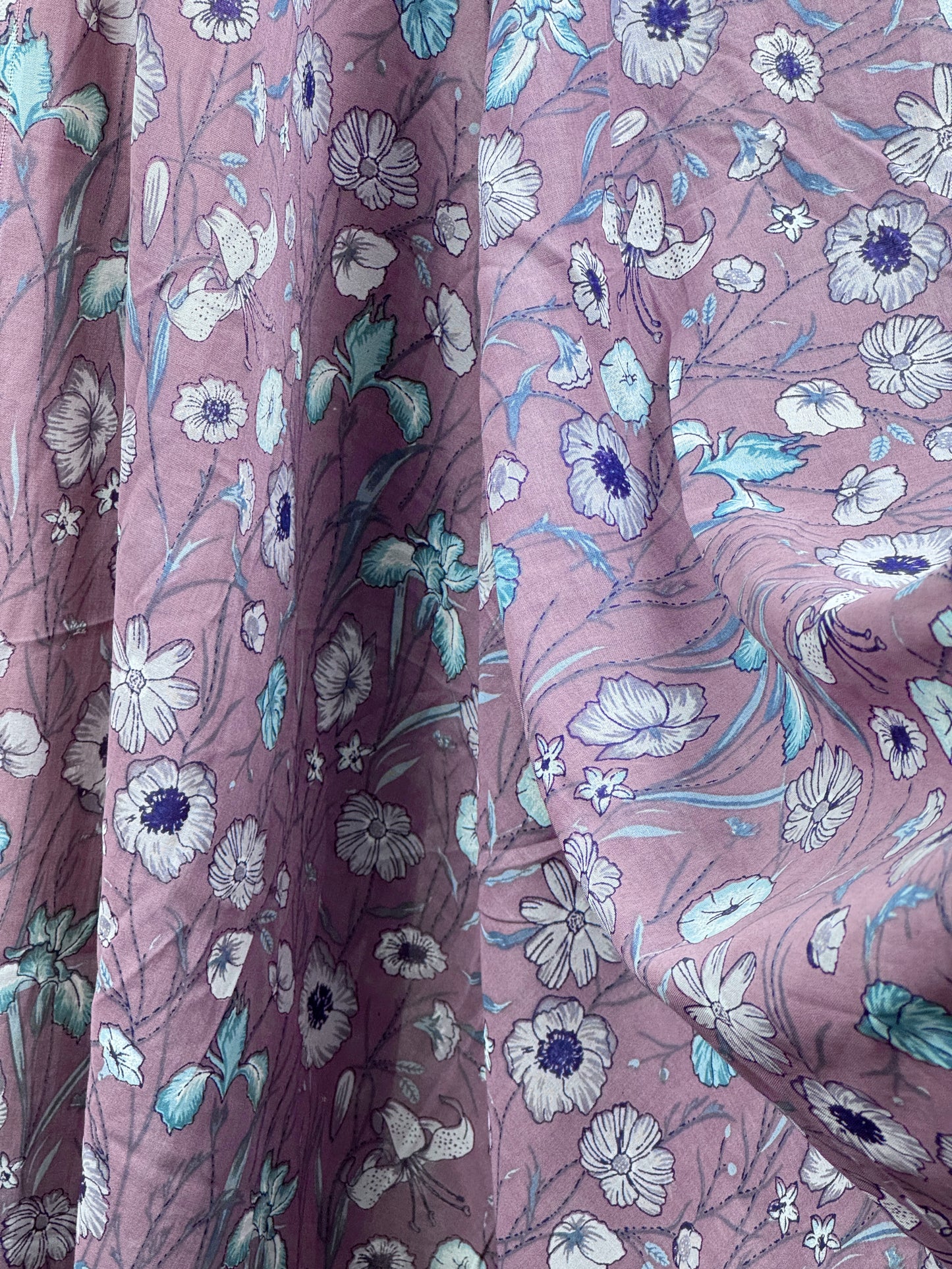 Printed Voile Cotton  Fabric