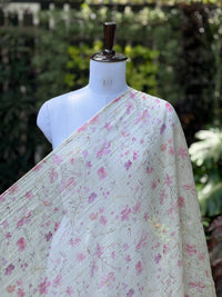 Digital Printed Banarasi Mul Chanderi Fabric