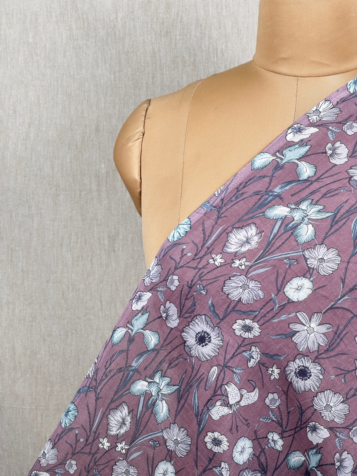 Printed Mulmul Fabric