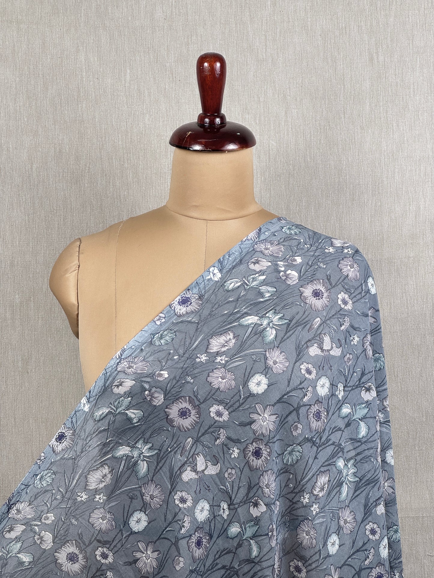 Printed Voile Cotton  Fabric