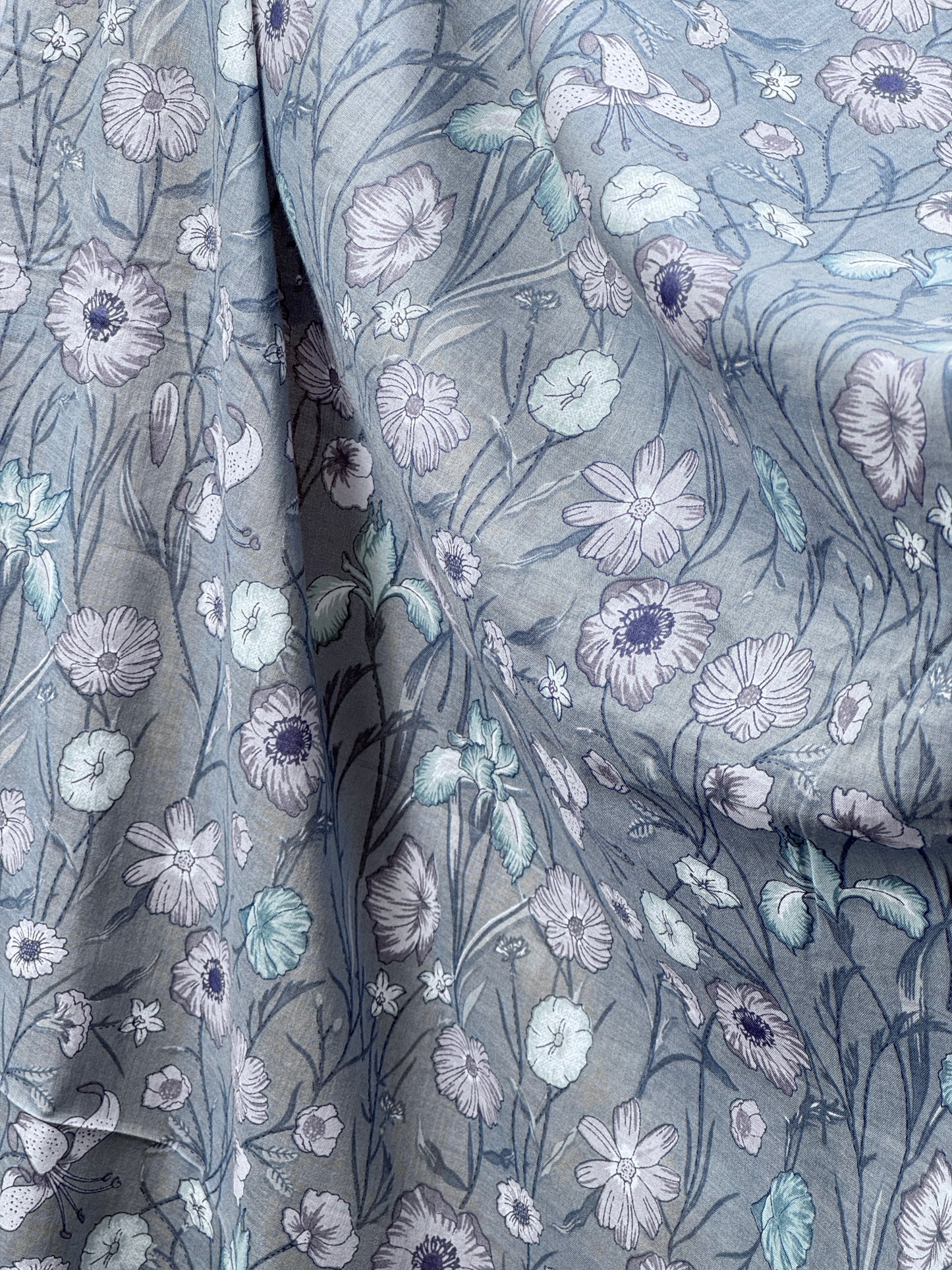 Printed Voile Cotton  Fabric