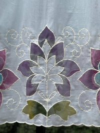Appliquéd & Brush Painted Mulmul Cotton Dupatta