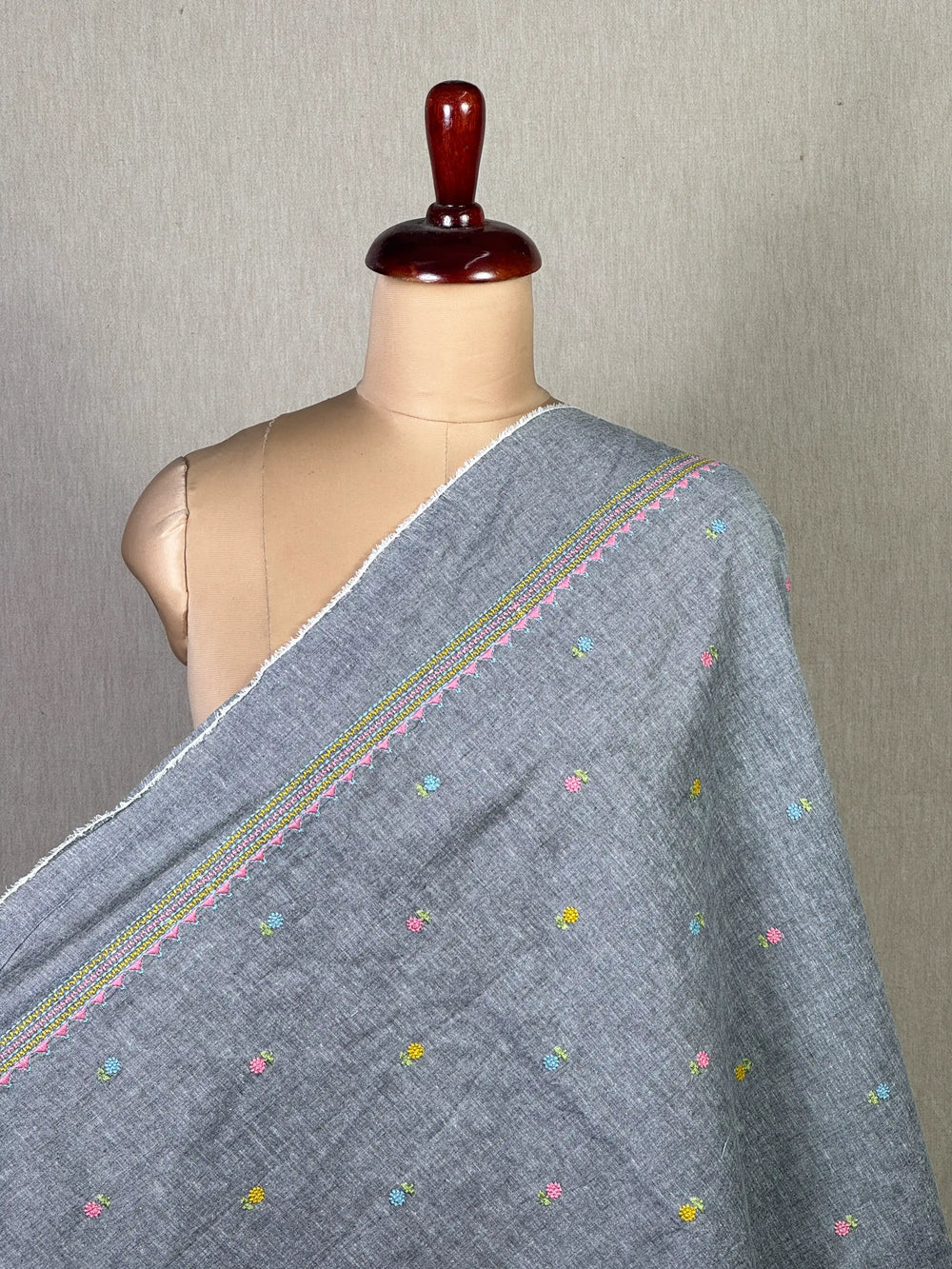 Embroidered Handloom Cotton Fabrics