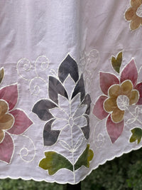 Appliquéd & Brush Painted Mulmul Cotton Dupatta