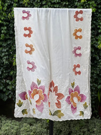 Appliquéd & Brush Painted Mulmul Cotton Dupatta