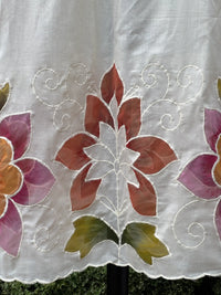 Appliquéd & Brush Painted Mulmul Cotton Dupatta