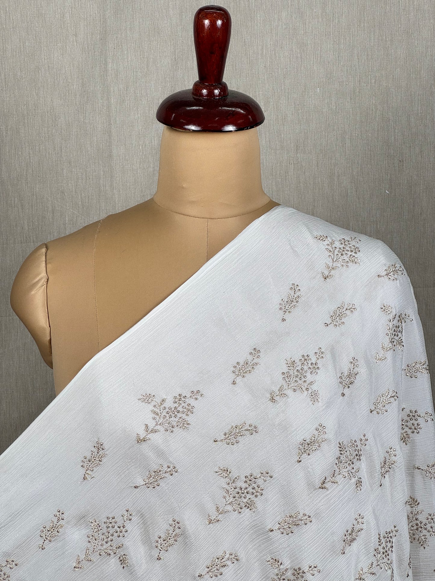 Embroidered Chinnon Chiffon Fabrics