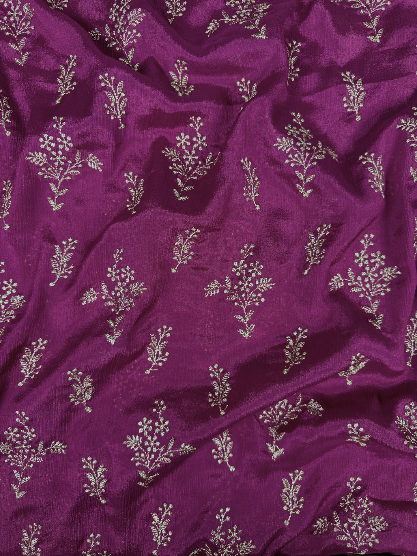 Embroidered Chinnon Chiffon Fabrics