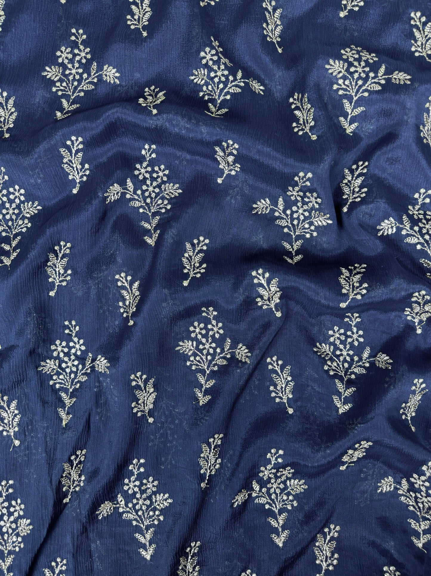 Embroidered Chinnon Chiffon Fabrics