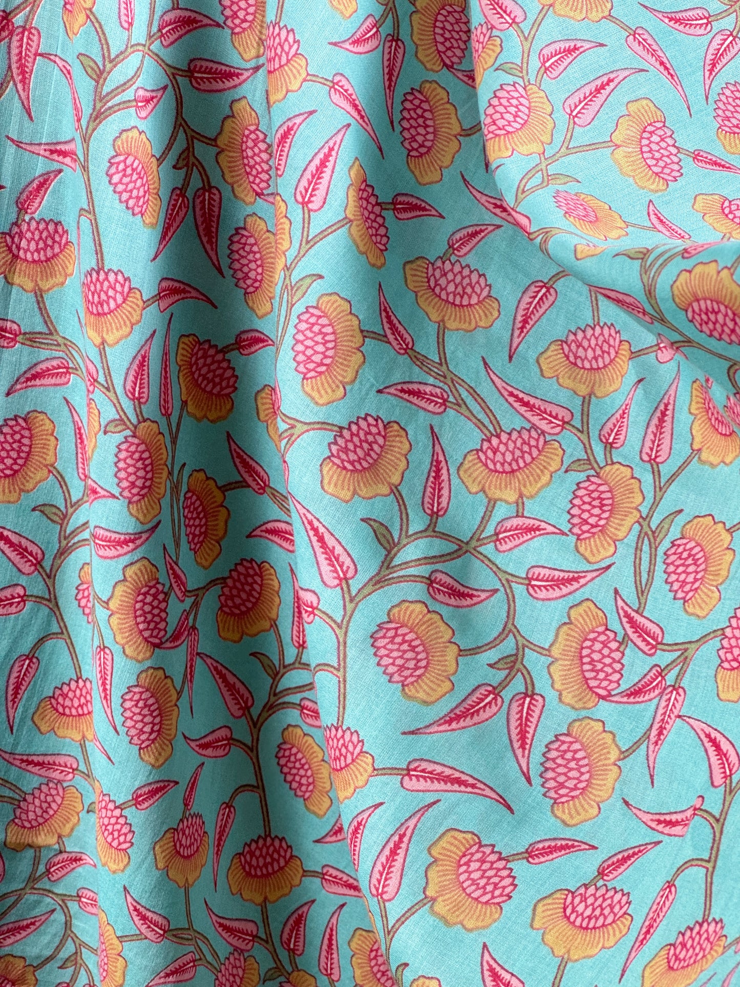 Printed Mulmul Fabric