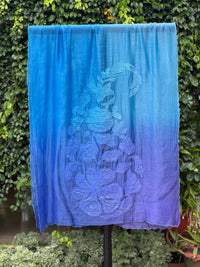 Applique Embroidered 4D  Chanderi Dupatta