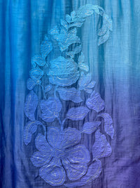 Applique Embroidered 4D  Chanderi Dupatta