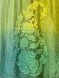 Applique Embroidered 4D  Chanderi Dupatta