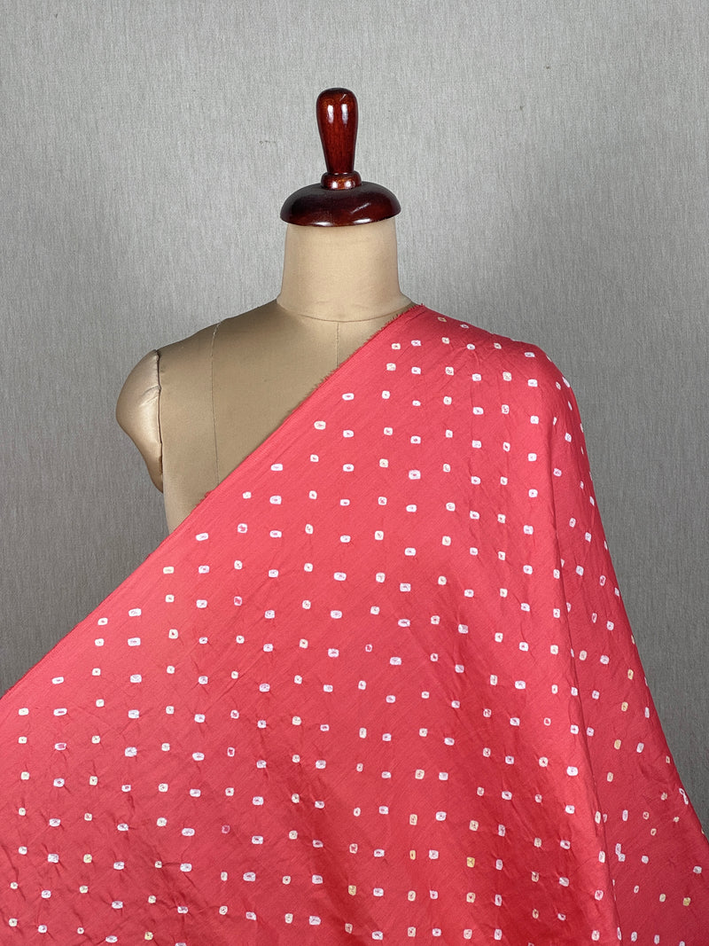 Bandhini Satin Cotton Fabric