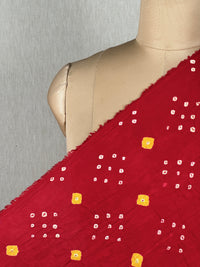 Bandhini Satin Cotton Fabric