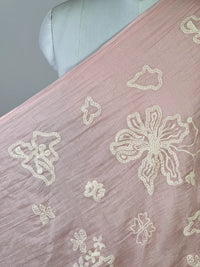 Embroidered 40gm Banarasi Chanderi Fabric