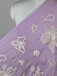 Embroidered 40gm Banarasi Chanderi Fabric