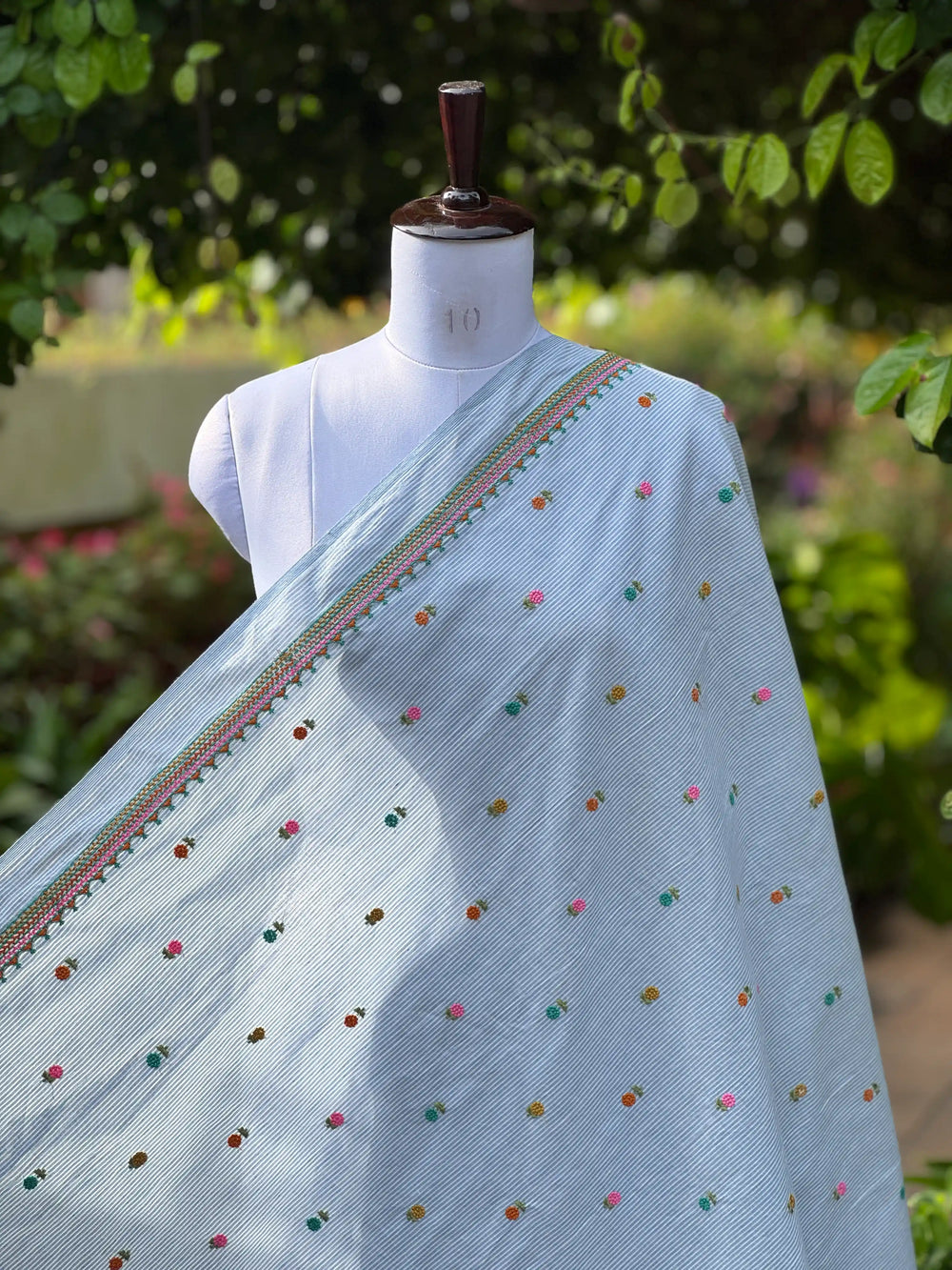 Embroidered Handloom Fabric