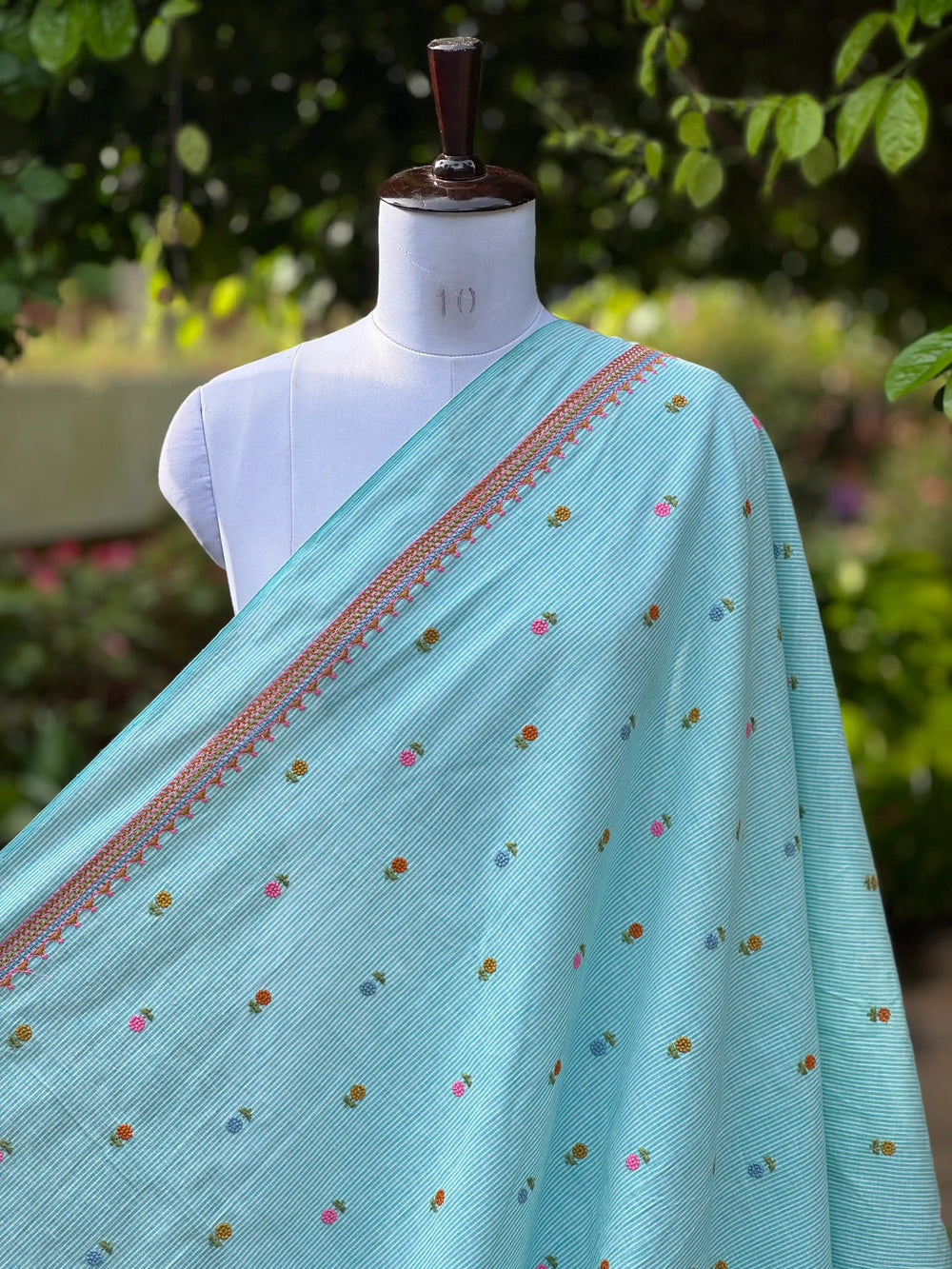 Embroidered Handloom Fabric