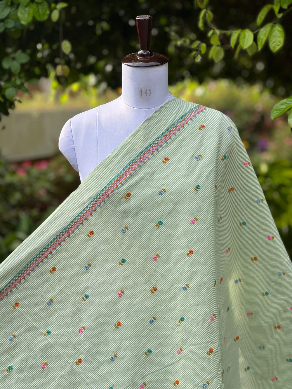 Embroidered Handloom Fabric