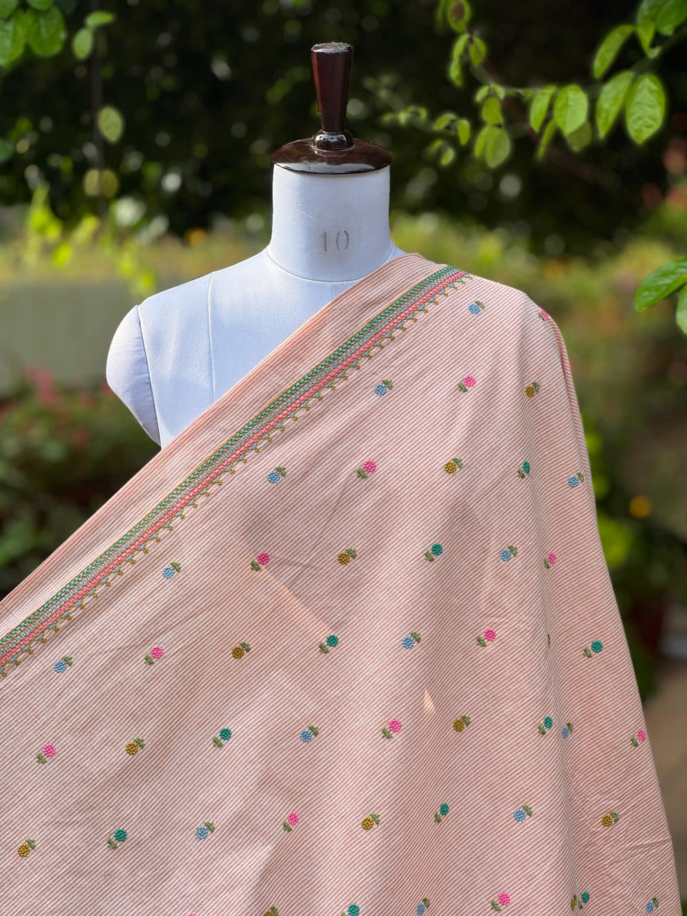 Embroidered Handloom Fabric