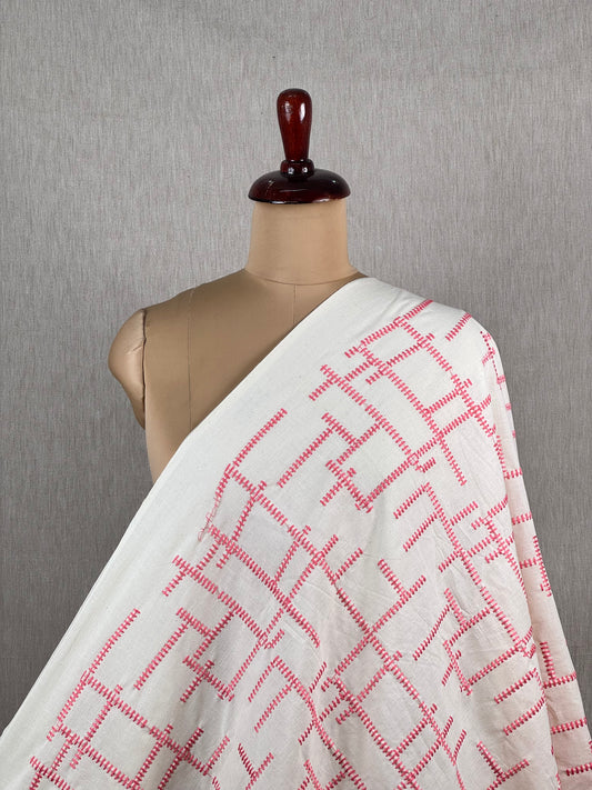 Embroidered Kora Cotton Fabric