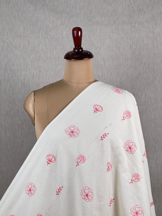 Embroidered Kora Cotton Fabric