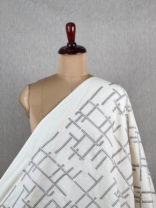 Embroidered Kora Cotton Fabric
