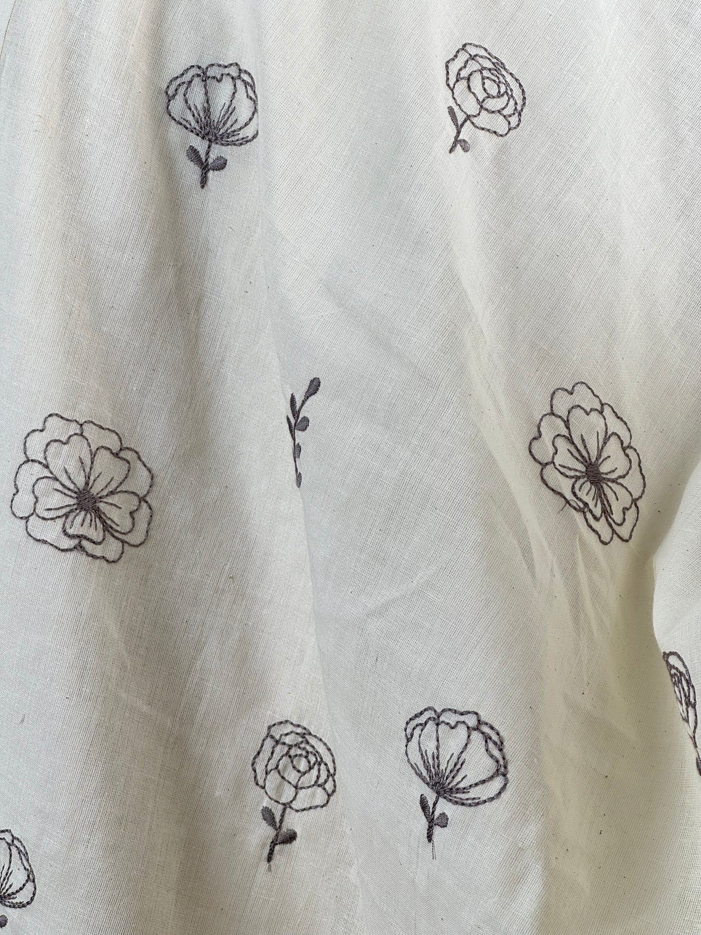 Embroidered Kora Cotton Fabric