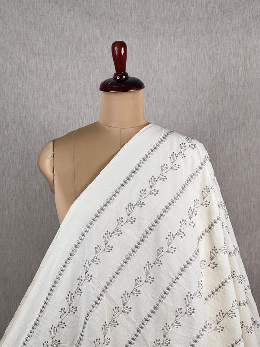 Embroidered Kora Cotton Fabric