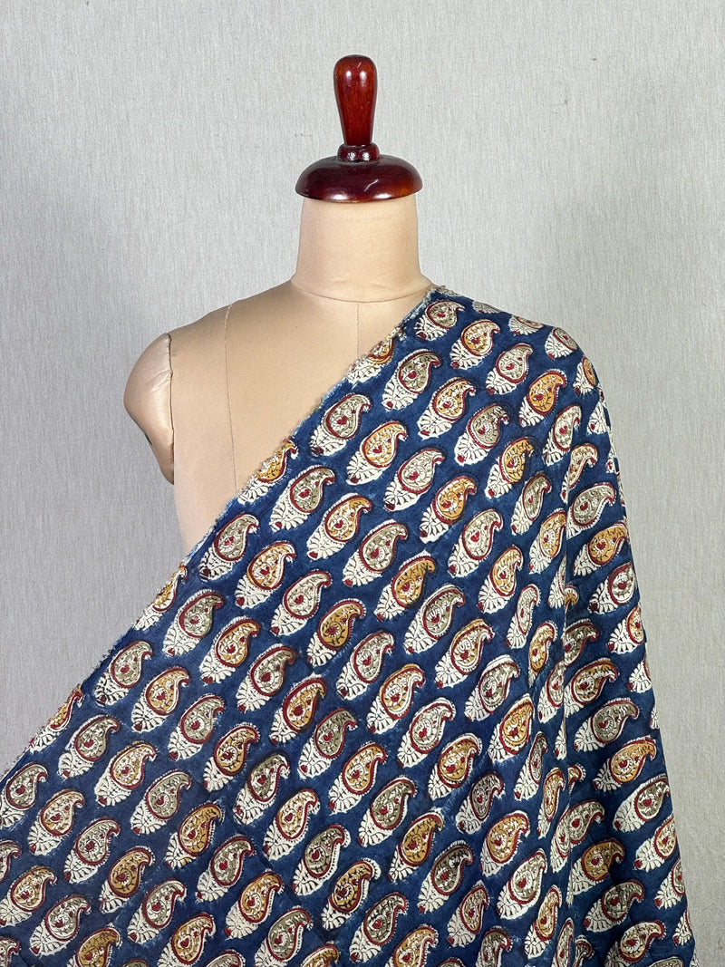 Kalamkari Block-Printed Modal Fabric
