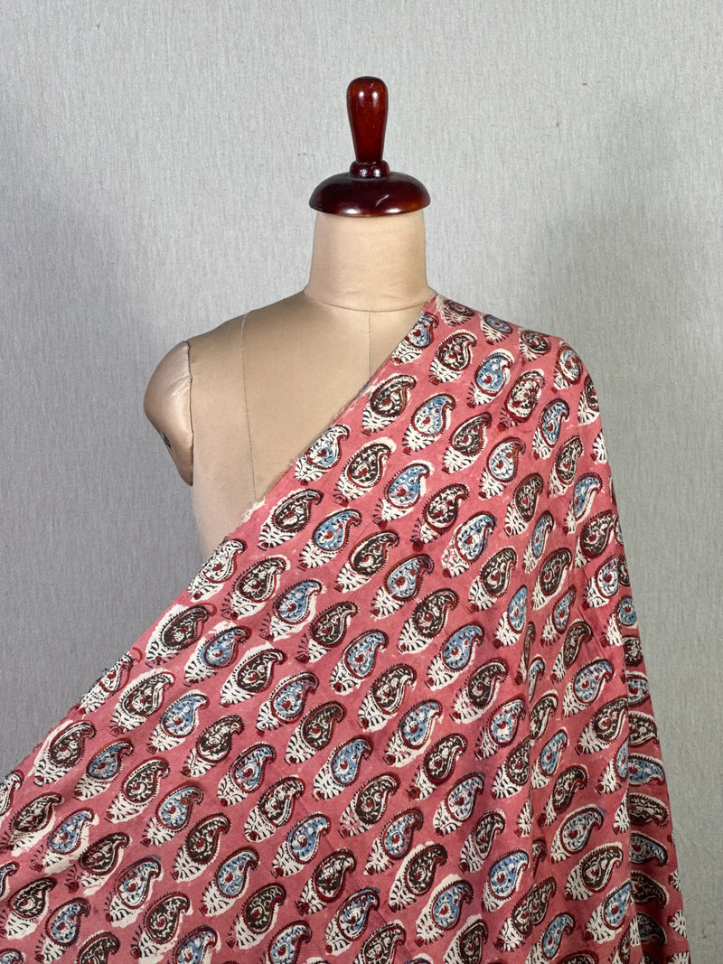 Kalamkari Block-Printed Modal Fabric