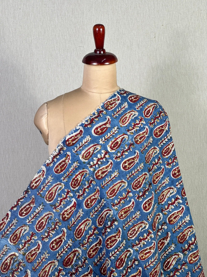 Kalamkari Block-Printed Modal Fabric