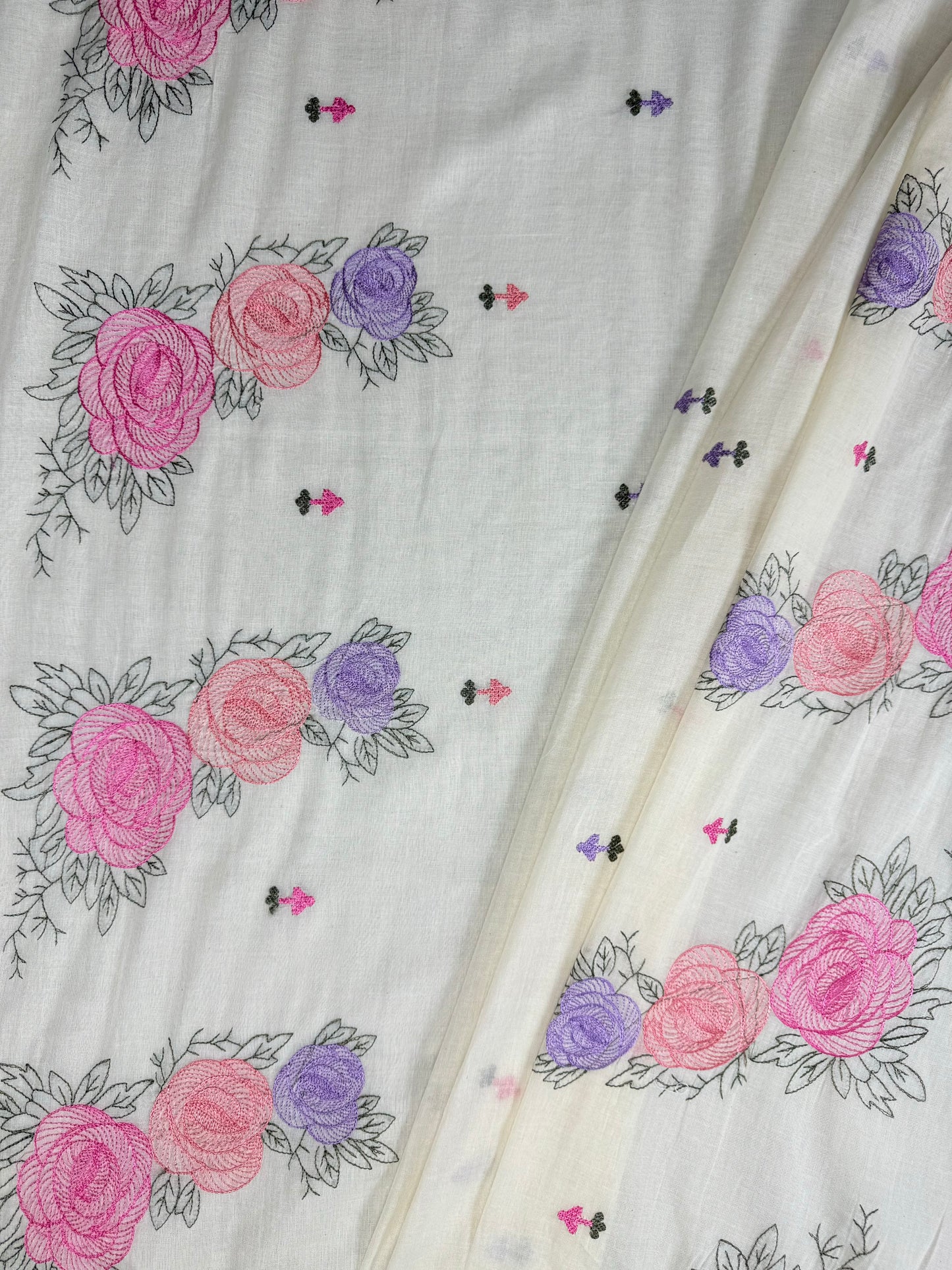 Embroidered Mulmul Fabrics